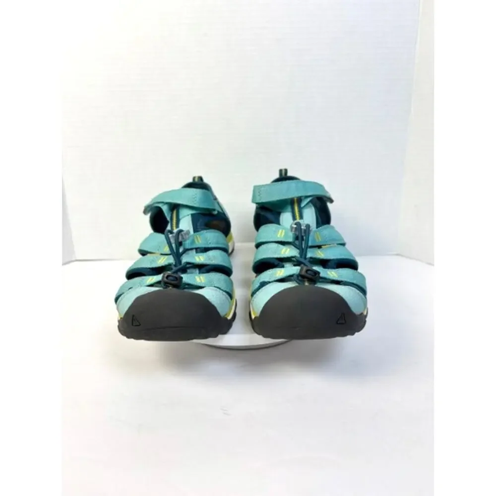 KEEN Newport H2 Sandals Women's Sz 6 Aqua Blue Waterproof‎ Bungee Outdoor Hiking